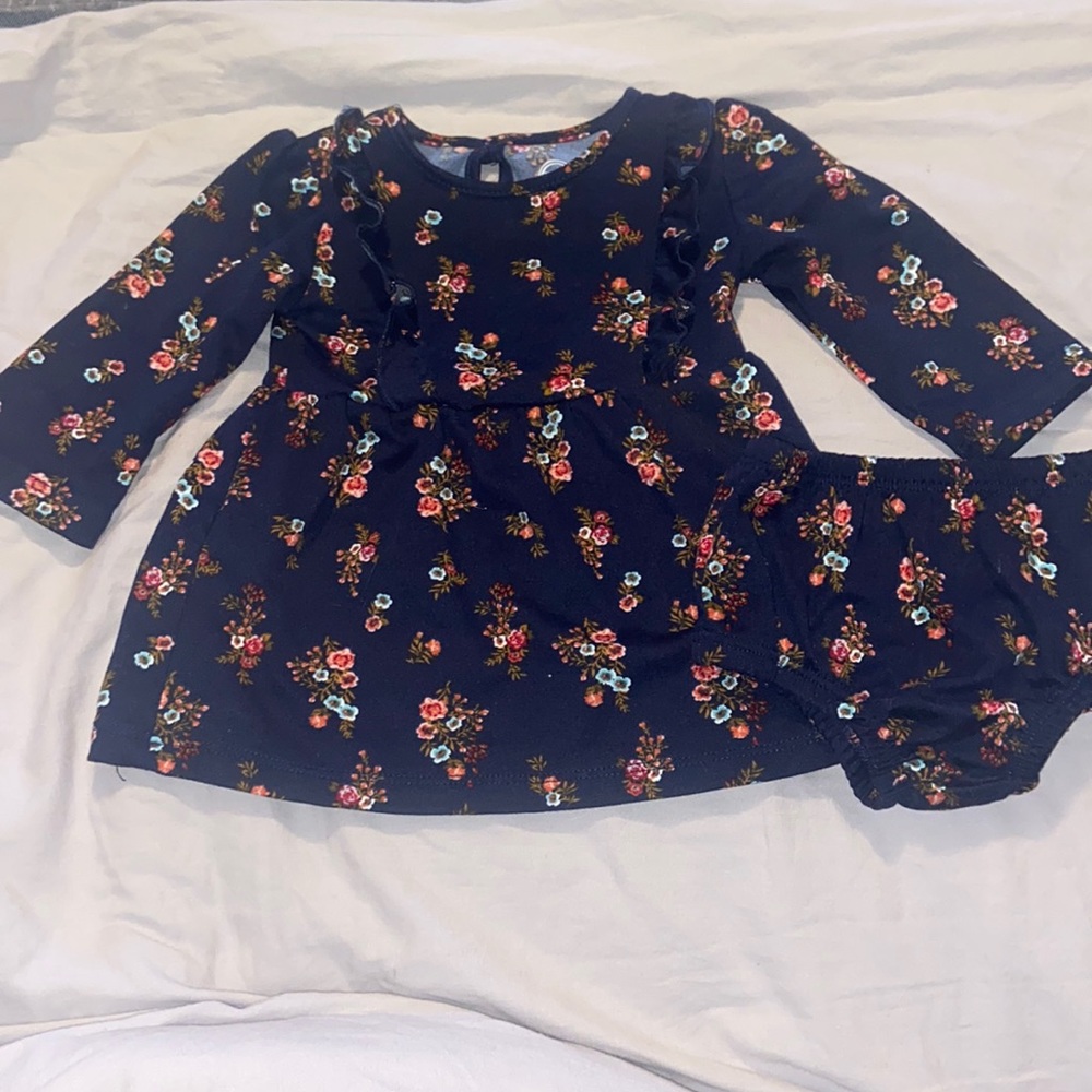 Wonder Nation Floral Baby Girl Outfit